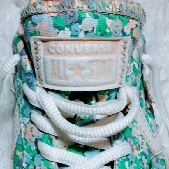 Converse All Star Breakpoint Oxford Floral Cyan Low Top Sneakers US 7 - Picture 8 of 13